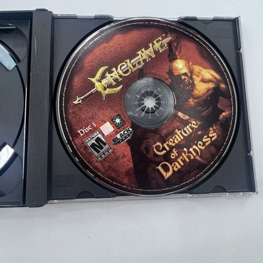 Enclave (PC, 2003) - 3x Disc Set Fantasy  Game Black Label CD Rom Fast Shipping